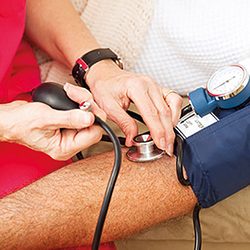 Testing Blood Pressure - Closeup